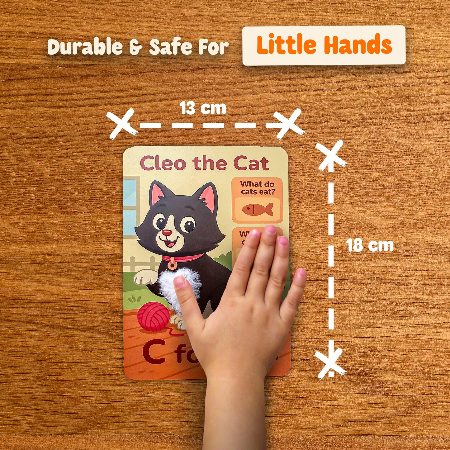 Touch & Feel Textured Animal Flashcards – Montessori Sensory Cards with Embossed Letters for Toddlers | Speech Development, Visual Learning, Travel and Autism-Friendly Play & Party Favors (Series 2)